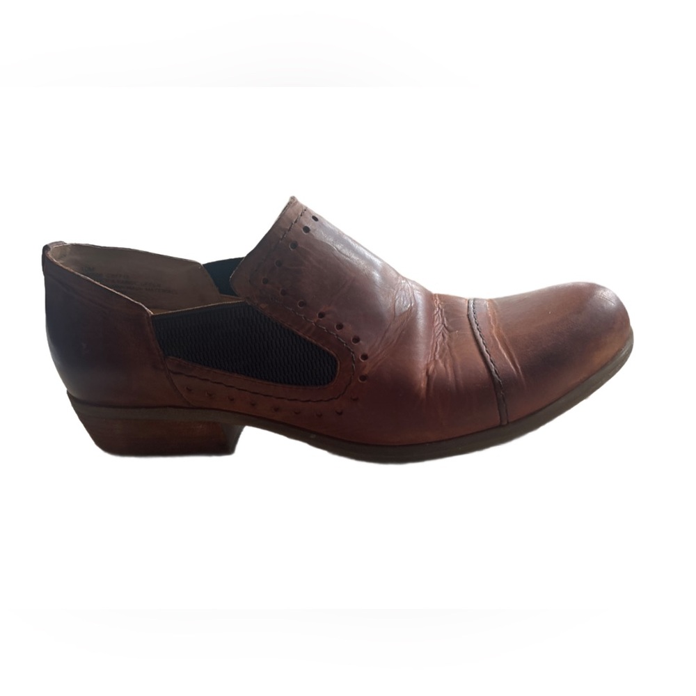 Korks Gertrude Slip-On Shoes
 Brown Leather Ankle Booties - Picture 5 of 11